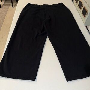 Escape by Habitat Clothes Pull On Cotton Slub Knit Capri Pants Size XL Black